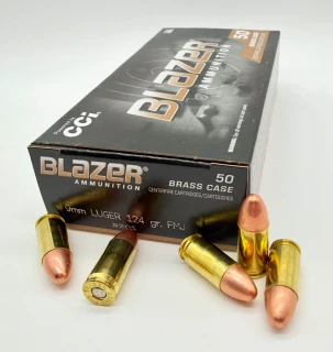 Náboj 9mm Luger CCI BLAZER FMJ 124gr
